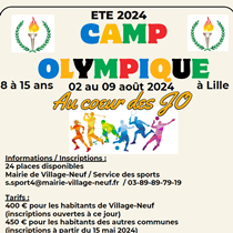 Camps Olympique été 2024