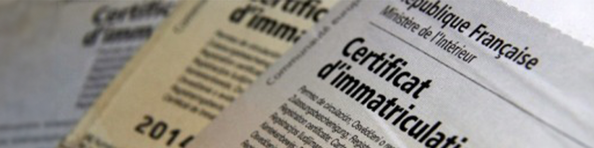 Certificats d'immatriculations